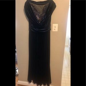 Tadashi Shoji Navy Designer Dress XL